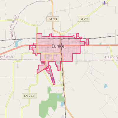 Map of Eunice