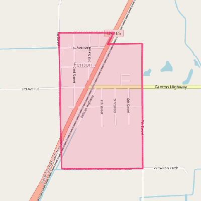 Map of Fenton