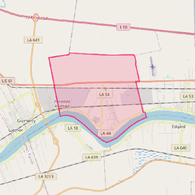 Map of Garyville