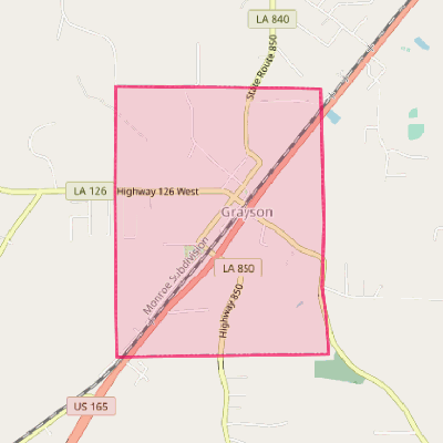 Map of Grayson