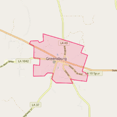 Map of Greensburg