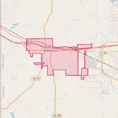 Map of Greenwood