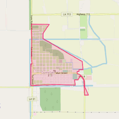 Map of Gueydan