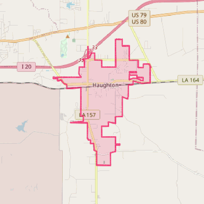 Map of Haughton