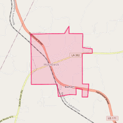 Map of Hornbeck