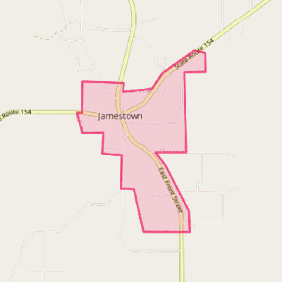 Map of Jamestown