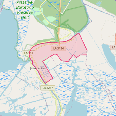 Map of Jean Lafitte