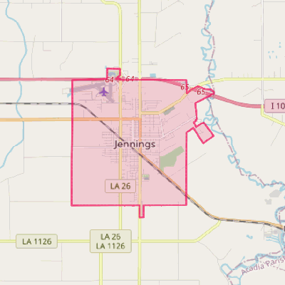 Map of Jennings