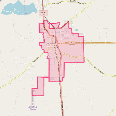 Map of Jonesboro