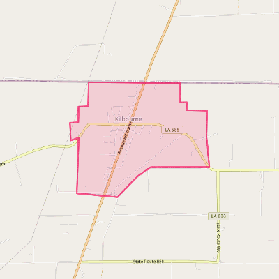 Map of Kilbourne