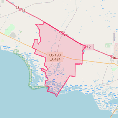 Map of Lacombe