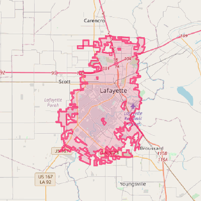 Map of Lafayette