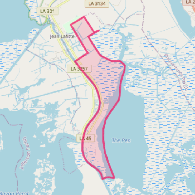 Map of Lafitte