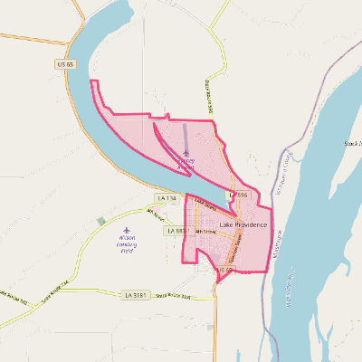 Map of Lake Providence