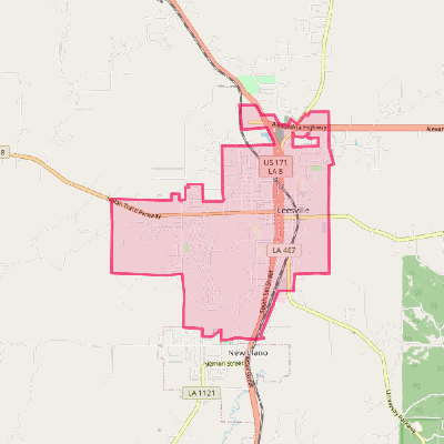 Map of Leesville