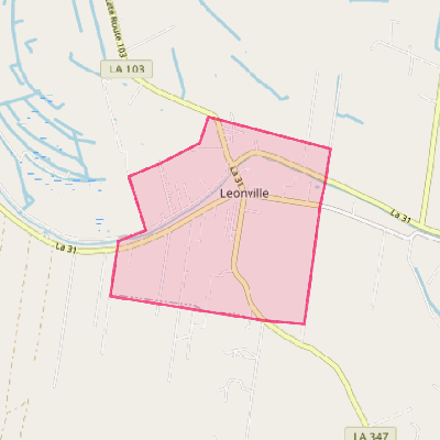 Map of Leonville