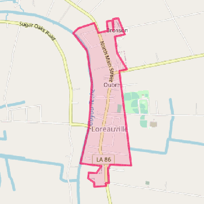 Map of Loreauville