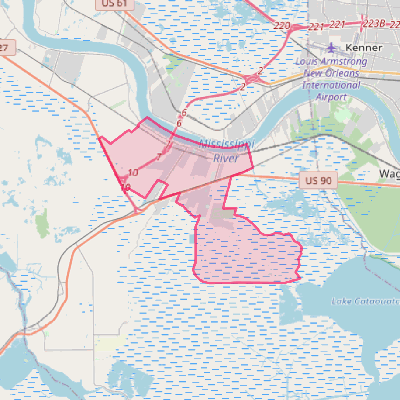 Map of Luling