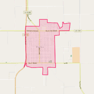 Map of Mamou