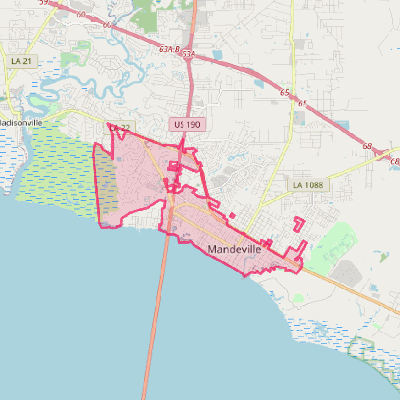 Map of Mandeville