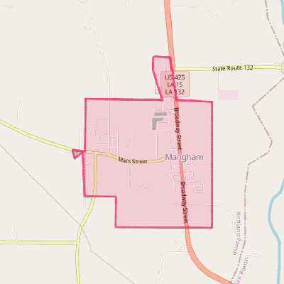 Map of Mangham