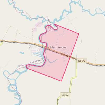 Map of Mermentau