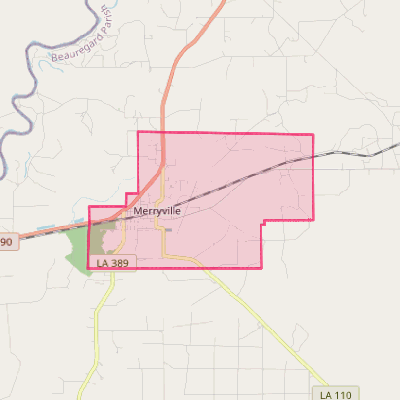 Map of Merryville