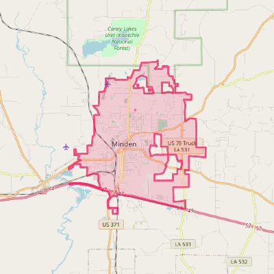 Map of Minden