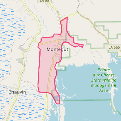 Map of Montegut