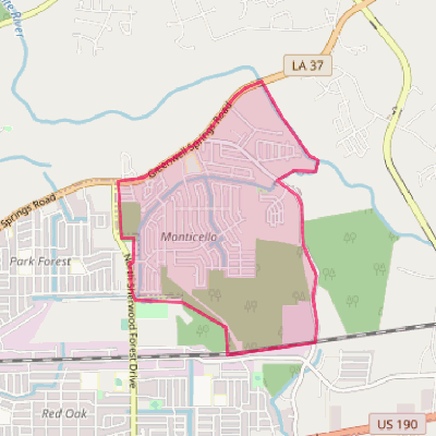 Map of Monticello