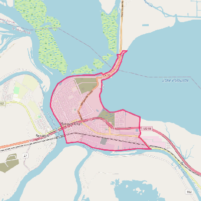 Map of Morgan City