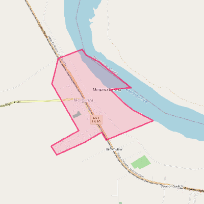 Map of Morganza