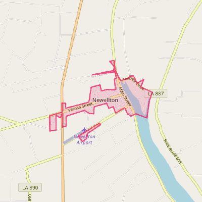 Map of Newellton