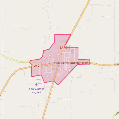 Map of Oak Grove