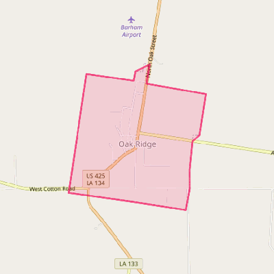 Map of Oak Ridge