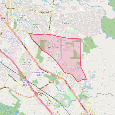 Map of Old Jefferson