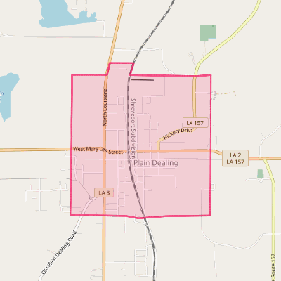 Map of Plain Dealing