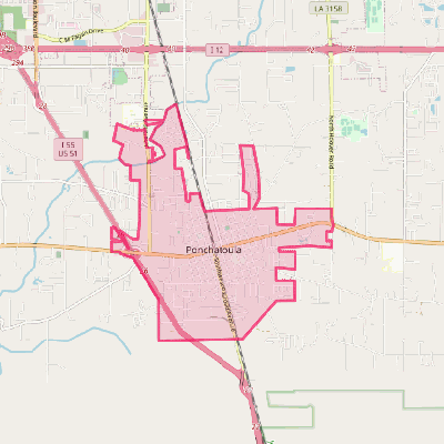 Map of Ponchatoula