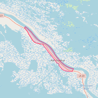 Map of Port Sulphur