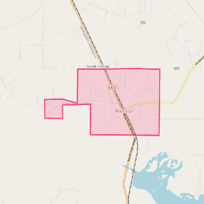 Map of Rodessa