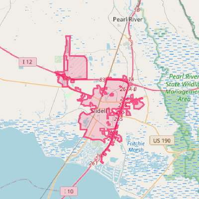 Map of Slidell