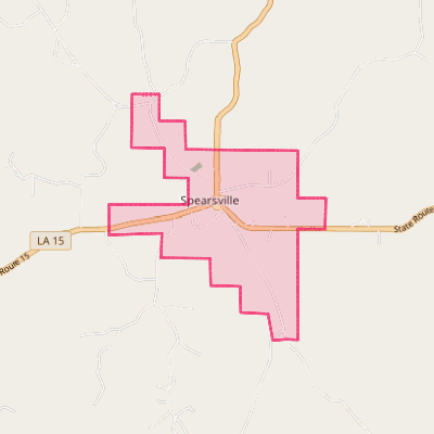 Map of Spearsville