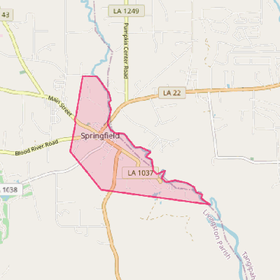 Map of Springfield