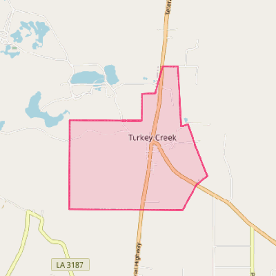Map of Turkey Creek