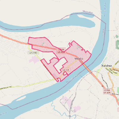 Map of Vidalia
