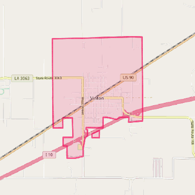 Map of Vinton