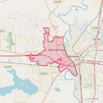 Map of West Monroe