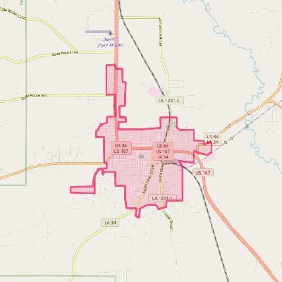 Map of Winnfield