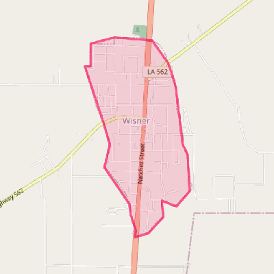 Map of Wisner