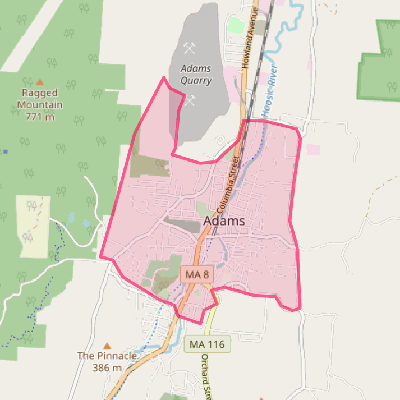 Map of Adams